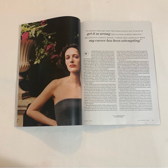Vanity Fair Phoebe Waller-Bridge “Has Date Destiny” Issue July/Aug 2023 Magazine - Picture 6 of 11